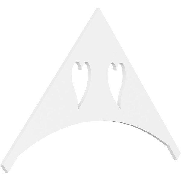 Ekena Millwork Pitch Winston Architectural Grade PVC Gable Pediment, 60"W x 35"H x 1"P (14/12) GPP060X035X100WIN - main